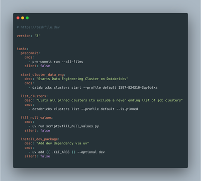 Using Taskfile with uv and pyproject.toml to manage your Python Machine Learning projects